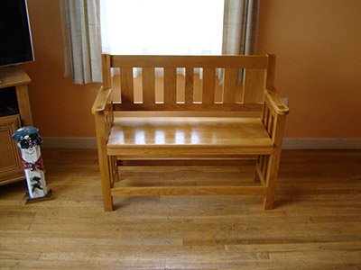 Oak Entry Bench