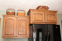 Kitchen Cabinet Above refridgerator